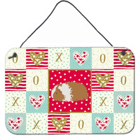"Caroline's Treasures Texel Guinea Pig Love Door Hanging Prints wall-decor, Multicolor"