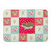 "Caroline's Treasures Chinese Hamster Love Machine Washable Memory Foam Mat doormats, Multicolor"