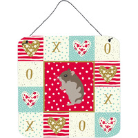 "Caroline's Treasures Dwarf Hamster Love Door Hanging Prints wall-decor, Multicolor"