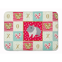 "Caroline's Treasures South African Hamster Love Machine Washable Memory Foam Mat doormats, Multicolor"