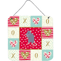 "Caroline's Treasures Blue Rat Love Door Hanging Prints wall-decor, Multicolor"