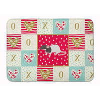 "Caroline's Treasures Dumbo Rat Love Machine Washable Memory Foam Mat doormats, Multicolor"