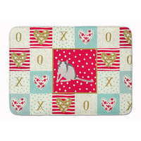 "Caroline's Treasures Husky Rat Love Machine Washable Memory Foam Mat doormats, Multicolor"