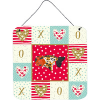 "Caroline's Treasures Ranchu Goldfish Love Door Hanging Prints wall-decor, Multicolor"
