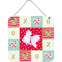 "Caroline's Treasures Ryukin Goldfish Love Door Hanging Prints wall-decor, Multicolor"