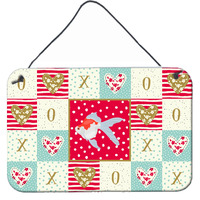 "Caroline's Treasures Tamasaba Goldfish Love Door Hanging Prints wall-decor, Multicolor"