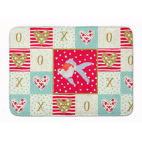 "Caroline's Treasures Tamasaba Goldfish Love Machine Washable Memory Foam Mat doormats, Multicolor"