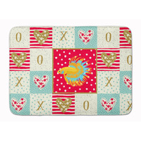 "Caroline's Treasures CrownTail Betta Love Machine Washable Memory Foam Mat doormats, Multicolor"
