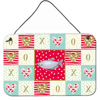 "Caroline's Treasures Moonlight Gourami Love Door Hanging Prints wall-decor, Multicolor"