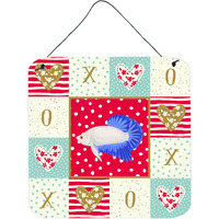 "Caroline's Treasures Plakat Betta Love Door Hanging Prints wall-decor, Multicolor"