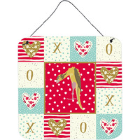 "Caroline's Treasures Jibso Canary Love Door Hanging Prints wall-decor, Multicolor"