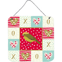 "Caroline's Treasures Lizard Canary Love Door Hanging Prints wall-decor, Multicolor"