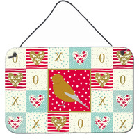 "Caroline's Treasures Norwich Canary Love Door Hanging Prints wall-decor, Multicolor"