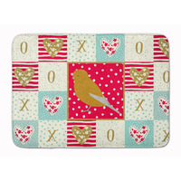 "Caroline's Treasures Norwich Canary Love Machine Washable Memory Foam Mat doormats, Multicolor"