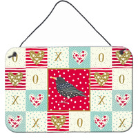 "Caroline's Treasures Starling Love Door Hanging Prints wall-decor, Multicolor"