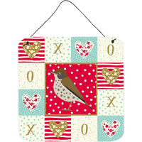 "Caroline's Treasures Thrush Love Door Hanging Prints wall-decor, Multicolor"