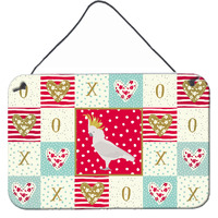 "Caroline's Treasures Cockatoo Love Door Hanging Prints wall-decor, Multicolor"