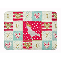 "Caroline's Treasures Cockatoo Love Machine Washable Memory Foam Mat doormats, Multicolor"