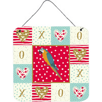 "Caroline's Treasures Macaw Love Door Hanging Prints wall-decor, Multicolor"