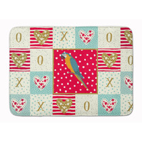"Caroline's Treasures Macaw Love Machine Washable Memory Foam Mat doormats, Multicolor"