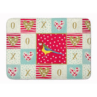 "Caroline's Treasures Rosella Love Machine Washable Memory Foam Mat doormats, Multicolor"