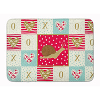 "Caroline's Treasures Garden Snail Machine Washable Memory Foam Mat doormats, Multicolor"