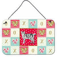 "Caroline's Treasures American Bobtail #1 Cat Love Door Hanging Prints wall-decor, Multicolor"
