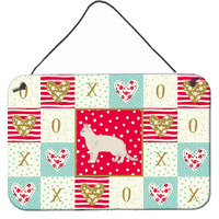 "Caroline's Treasures American Shorthair #2 Cat Love Door Hanging Prints wall-decor, Multicolor"