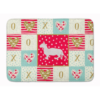 "Caroline's Treasures Bambino #2 Cat Love Machine Washable Memory Foam Mat doormats, Multicolor"