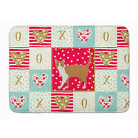 "Caroline's Treasures Brazilian Shorthair Cat Love Machine Washable Memory Foam Mat doormats, Multicolor"
