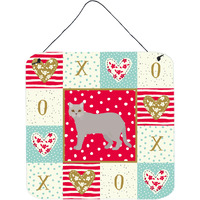 "Caroline's Treasures British Semi Longhair Cat Love Door Hanging Prints wall-decor, Multicolor"