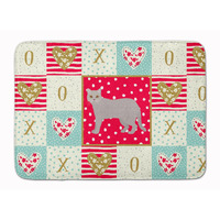 "Caroline's Treasures British Semi Longhair Cat Love Machine Washable Memory Foam Mat doormats, Multicolor"