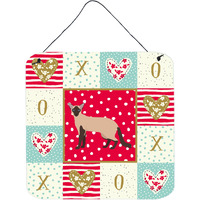 "Caroline's Treasures Colorpoint Longhair Cat Love Door Hanging Prints wall-decor, Multicolor"