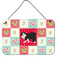 "Caroline's Treasures Cymric Cat Love Door Hanging Prints wall-decor, Multicolor"