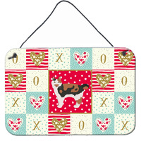 "Caroline's Treasures Cymric #2 Cat Love Door Hanging Prints wall-decor, Multicolor"