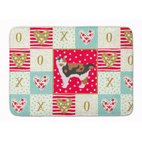 "Caroline's Treasures Cymric #2 Cat Love Machine Washable Memory Foam Mat doormats, Multicolor"