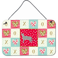 "Caroline's Treasures Egyptian Mau Cat Love Door Hanging Prints wall-decor, Multicolor"