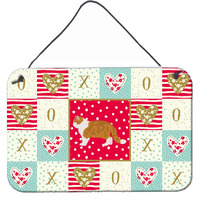 "Caroline's Treasures Exotic Shorthair #1 Cat Love Door Hanging Prints wall-decor, Multicolor"
