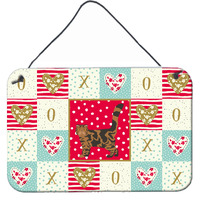 "Caroline's Treasures Foldex Exotic Fold #2 Cat Love Door Hanging Prints wall-decor, Multicolor"