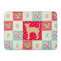 "Caroline's Treasures German Rex #2 Cat Love Machine Washable Memory Foam Mat doormats, Multicolor"
