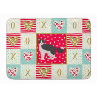 "Caroline's Treasures La Perm #1 Cat Love Machine Washable Memory Foam Mat doormats, Multicolor"