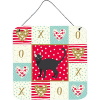 "Caroline's Treasures Malayan #2 Cat Love Door Hanging Prints wall-decor, Multicolor"