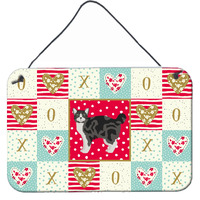 "Caroline's Treasures Manx #1 Cat Love Door Hanging Prints wall-decor, Multicolor"