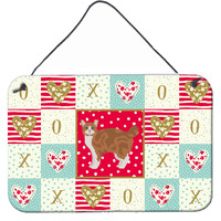 "Caroline's Treasures Manx #2 Cat Love Door Hanging Prints wall-decor, Multicolor"