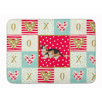 "Caroline's Treasures Munchkin Cat Love Machine Washable Memory Foam Mat doormats, Multicolor"