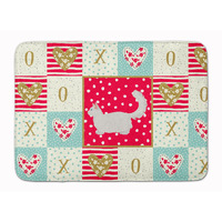"Caroline's Treasures Munchkin #2 Cat Love Machine Washable Memory Foam Mat doormats, Multicolor"