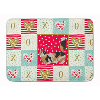 "Caroline's Treasures Munchkin #3 Cat Love Machine Washable Memory Foam Mat doormats, Multicolor"