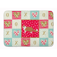 "Caroline's Treasures Norwegian Forest #2 Cat Love Machine Washable Memory Foam Mat doormats, Multicolor"