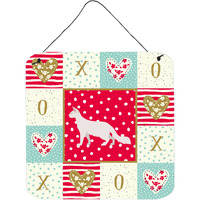 "Caroline's Treasures Oriental Longhair Cat Love Door Hanging Prints wall-decor, Multicolor"