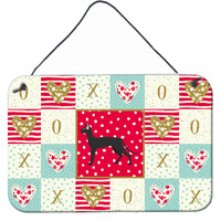 "Caroline's Treasures Oriental Shorthair #1 Cat Love Door Hanging Prints wall-decor, Multicolor"